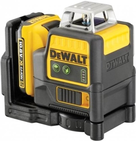 Лазерний нівелір  DeWALT 10.8/12В XR Li-Ion, зелений промінь, 2Ah, ЗУ, кейс (DCE0811D1G)