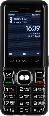 Мобільний телефон 2E E240 2023 Dual Sim Black (688130251068);