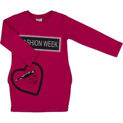 Плаття Breeze "Fashion week" с сердечком (8621-104G-pink)