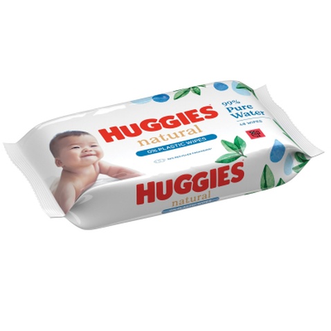 Дитячі вологі серветки Huggies Natural 48 шт (5029053578286)