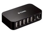 USB концентратор  D-Link DUB-H7 Black 7хUSB2.0