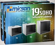 Шафа настінна MIRSAN SOHO 19" 7U 535x300, RAL 7035 MR.SOH07U30DE.02