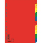 Роздільник сторінок Donau А4, numeric, 10 dividers, color (7712095)
