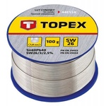 Припій для пайки Topex олов'яний 60%Sn, дрiт 1.0 мм,100 г (44E514)