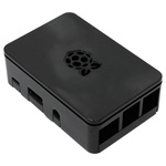 Корпус до промислового ПК Raspberry Pi Pi 3 model B/B+, пластиковий, чорний, з лого (RA179)