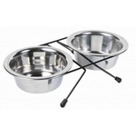 Посуд для собак Trixie низька підставка з мисками 450 мл/12 см (4011905248318)