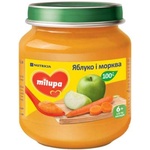 Дитяче пюре Milupa Яблуко та морква з 6 місяців 125 г (5900852051463)