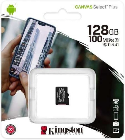 Карта пам'яті Kingston Canvas Select Plus A1 Micro SDXC 128GB (SDCS2/128GBSP) пошкоджена упаковка