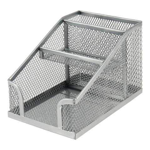 Підставка для дрібниць Axent 100x143x100мм, wire mesh, silver (2118-03-A)