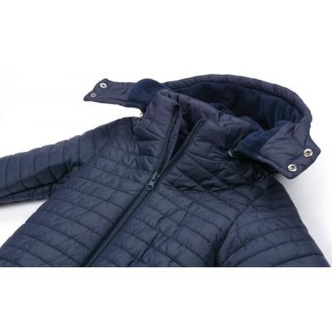 Куртка Verscon з капюшоном стеганая (3379-104B-blue)