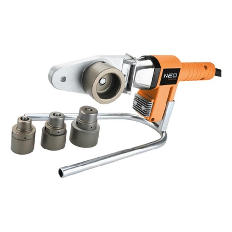 Паяльник електричний Neo Tools для пластиковы труб 650 Вт, 4 насадки, PTFE (21-001)
