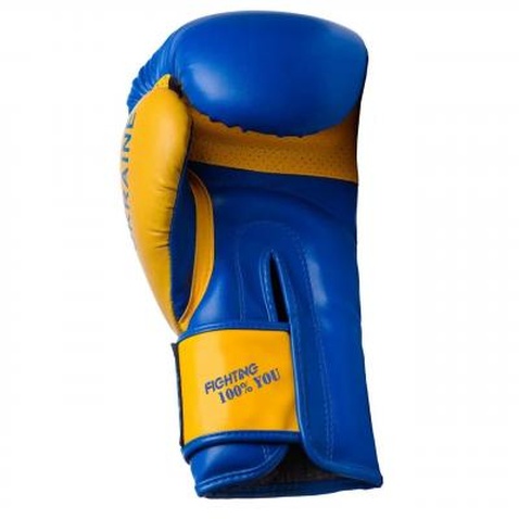 Боксерські рукавички PowerPlay 3021 Ukraine 16oz Blue/Yellow (PP_3021_16oz_Blue-Yellow)