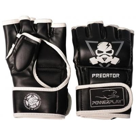 Рукавички для MMA PowerPlay 3056 А S Black/White (PP_3056A_S_Black)