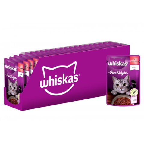 Консерви для котів Whiskas Casserole з яловичиною в желе 85 г (5900951263194)