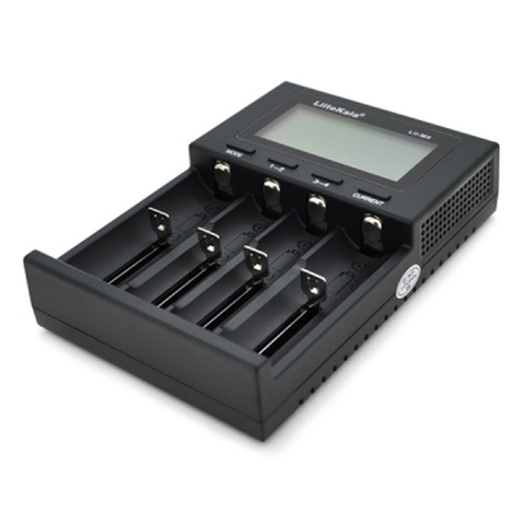 Зарядний пристрій для акумуляторів Liitokala 4 Slots, LED display, 5V Type C, 3.7V/1.2V AA/AAA 18650/26650/16340/14500/10440/18500 (Lii-M4)