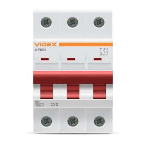 Автоматичний вимикач Videx RS6 RESIST 1п 16А 6кА С (VF-RS6-AV1C16)