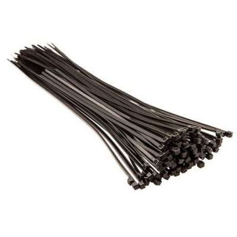 Стяжка Top Tools чорна, 3.6x300 мм, пластик, 100 шт. (44E960)