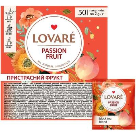 Чай Lovare "Passion fruit" 50х2 г (lv.72151)