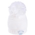 Шапка Luvena Fortuna тепла для дівчаток з помпоном (G8528 F)
