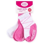 Шкарпетки Luvable Friends 3 пари неслизькі, для дівчаток (02316.0-6 F)