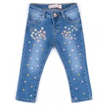 Джинси Breeze джинсові з квіточками (OZ-17703-98G-jeans)