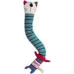 Іграшка для собак GiGwi Crunchy Кіт з хрусткою шиєю та пискавкою 28 см (75046)