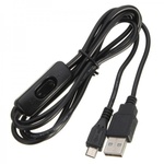 Додаткове обладнання до промислового ПК Raspberry Pi кабель USB Type C з вимикачем, 1.5м для Pi 4B (RA607)