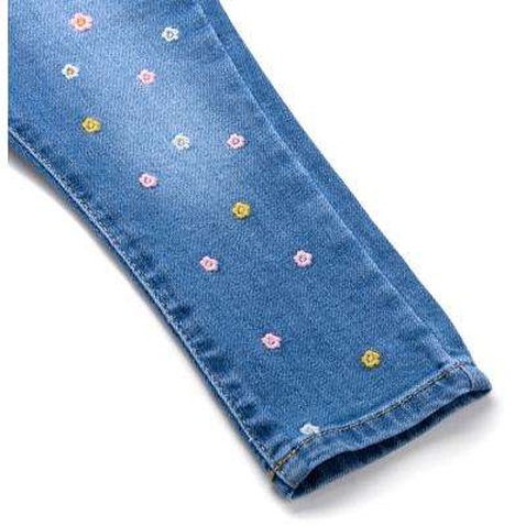 Джинси Breeze джинсові з квіточками (OZ-17703-92G-jeans)