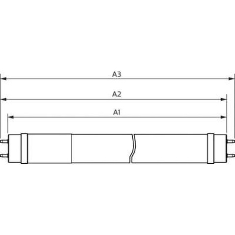 Лампочка Philips Ledtube DE 600mm 9W 740 T8 G13 RCA (929002375137)