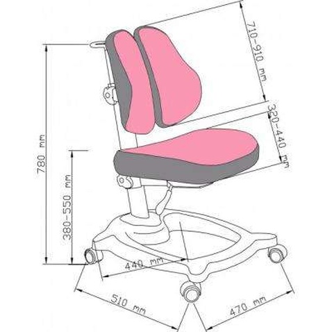 Дитяче крісло FunDesk Diverso Pink
