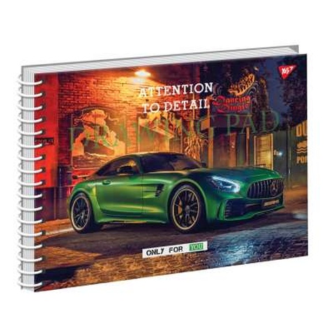 Альбом для малювання Yes А4 Auto tuning на спіралі, 20 аркушів (130473)