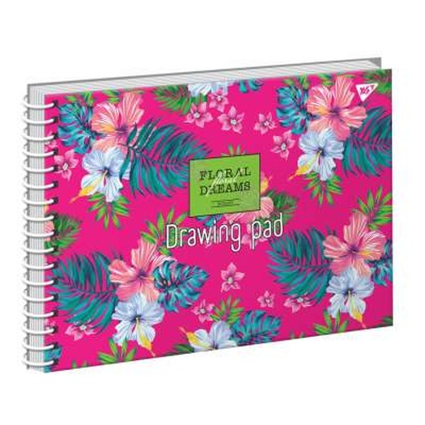 Альбом для малювання Yes А4 Tropical paradise на спіралі, 20 аркушів (130478)