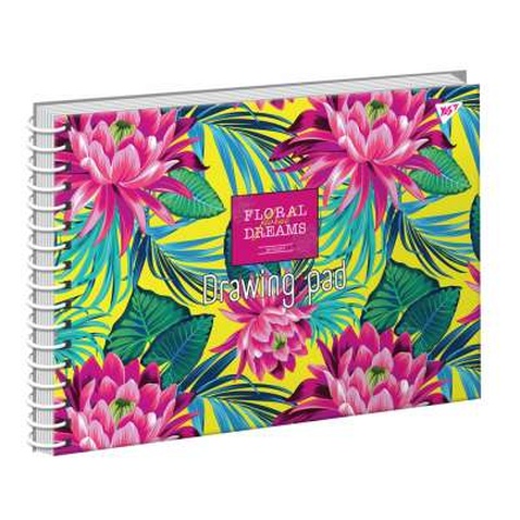 Альбом для малювання Yes А4 Tropical paradise на спіралі, 20 аркушів (130478)