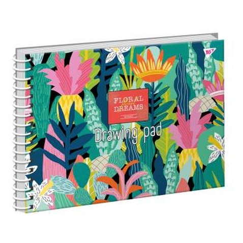 Альбом для малювання Yes А4 Tropical paradise на спіралі, 20 аркушів (130478)