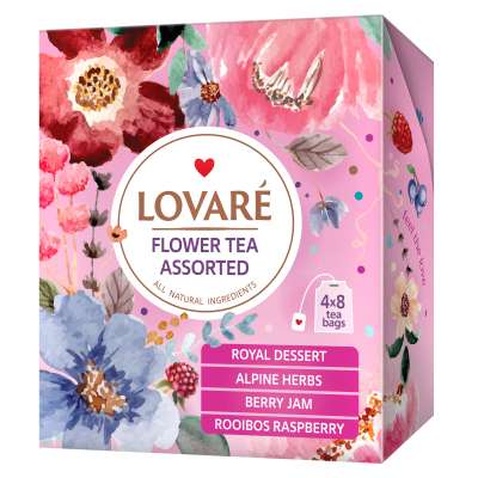 Чай Lovare Асорті Квітковий 4 види по 8 шт (lv.79686)