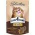 Вологий корм для кішок Club 4 Paws Selection Плюс Шматочки з кроликом та індичкою в соусі 80 г (4820215368001)