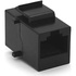 Модуль Keystone прохідний в рамку 1+1 RJ45 кат.5E UTP, Black Voltronic (30343)