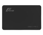 Кишеня зовнішня Frime SATA HDD/SSD 2.5", TYPE C(USB3.1), Plastic, Black (FHE10.25U31)