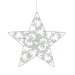 Прикраса декоративна Christmas House Звезда белая 20 см (8718861139532)