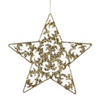 Прикраса декоративна Christmas House Звезда золотистая 20 см (8718861139457)
