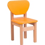 Дитячий стілець Верес МДФ помаранчевий (30.2.21)