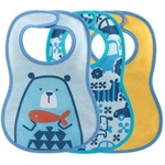 Слинявчик Chicco WEANING BIB 3 шт для хлопчика (16301.20)