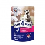 Вологий корм для собак Club 4 Paws для цуценят з куркою в желе 100 г (4820083908897)
