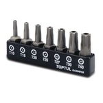 Набір біт Toptul TORX з отвором 1/4" 7од. (T10-T40) (GAAV0703)
