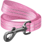 Повідок для собак WAUDOG Re-cotton світловідбивний S Ш 15 мм Д 300 см рожевий (03087)