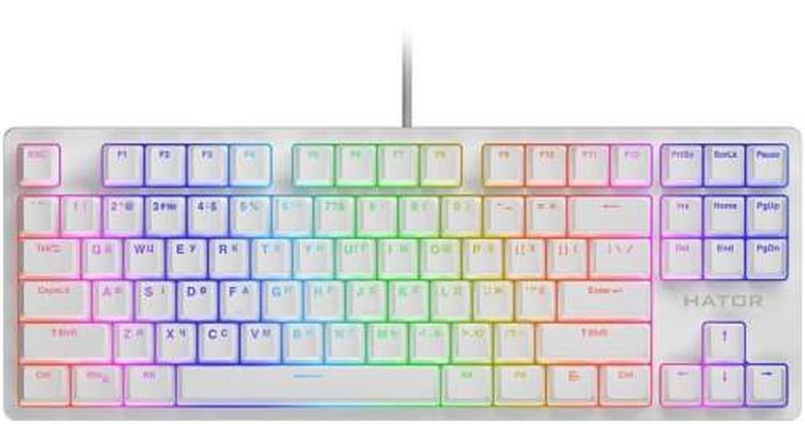 Клавіатура  Hator Rockfall 2 Optica TKL Black White (HTK-731)