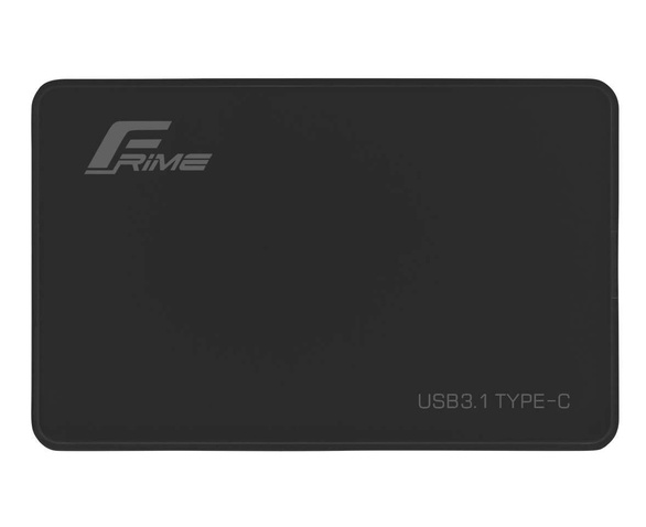 Кишеня зовнішня Frime SATA HDD/SSD 2.5", TYPE C(USB3.1), Plastic, Black (FHE10.25U31)