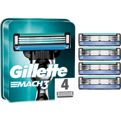 Змінні касети Gillette Mach 3 4 шт (3014260243531)