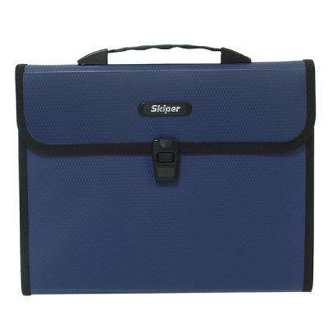 Папка - портфель Skiper А4, 12 compartments, KLA4-12H, blue (410966)