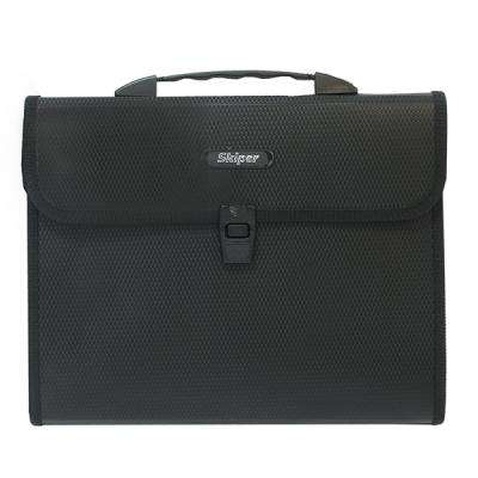 Папка - портфель Skiper А4, 12 compartments, KLA4-12H, Black (410965)